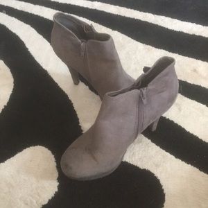 Aldo brown suede booties